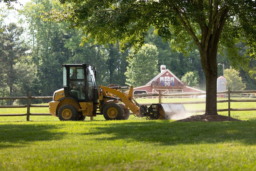 Cat® 903 compact wheel loader delivers more power, improved performance and comfort